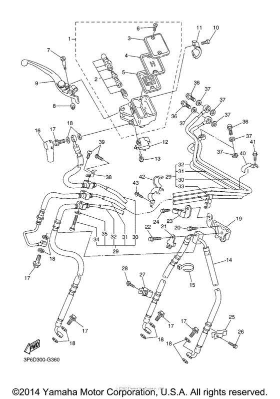 FJR1300A Главный тормозной цилиндр