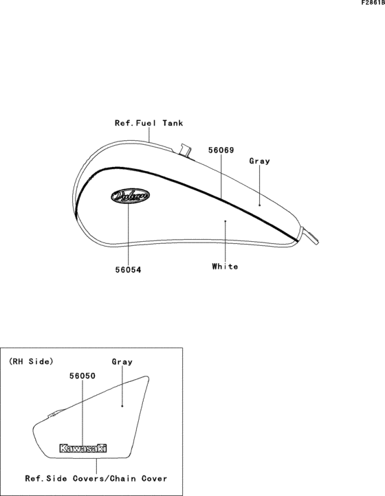 VN900 Decals(gray / white)(bcfa)