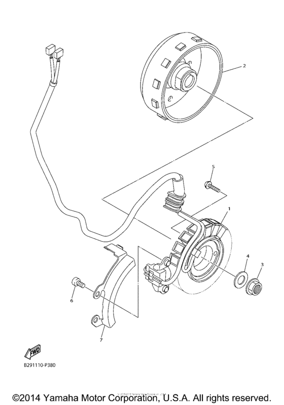 WR250FF Генератор