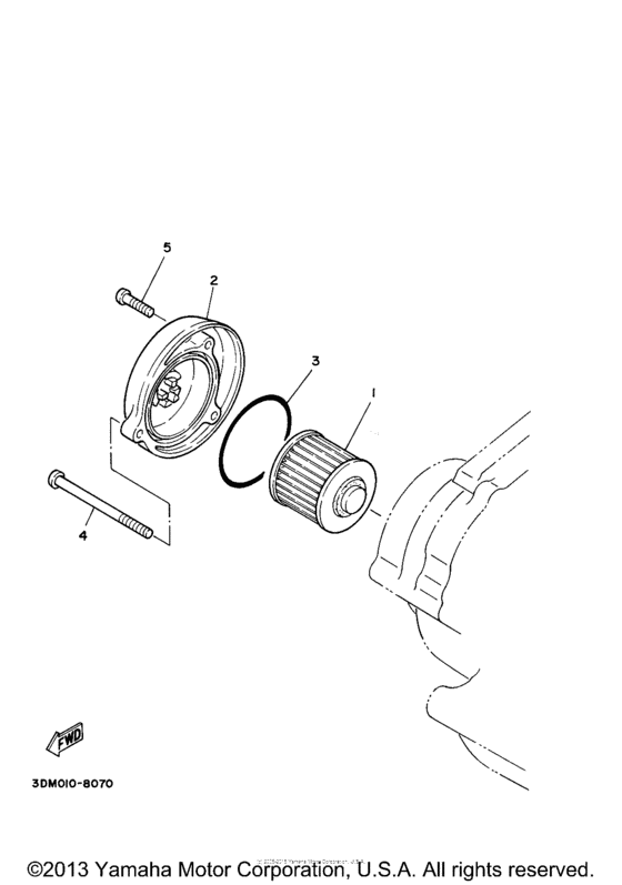 XV250RC Масляный фильтр