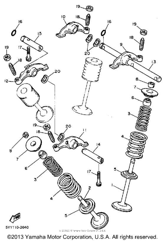 XT600T Клапана