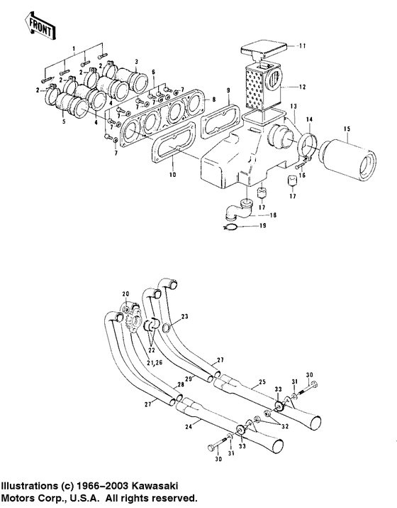 Air cleaner/mufflers