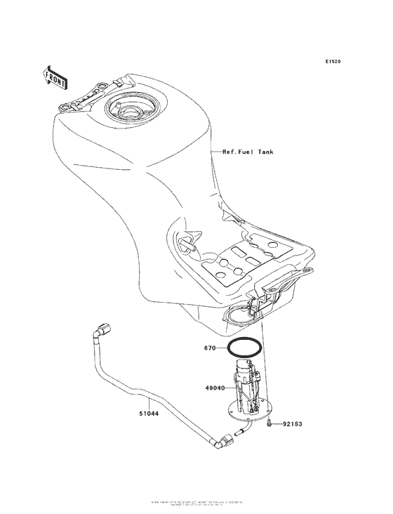 ZX1400 Топливный насос