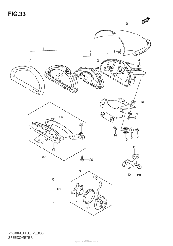Speedometer (Vz800L4 E03)