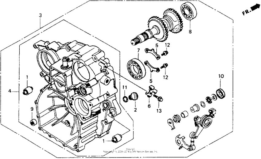 Rear case set 92