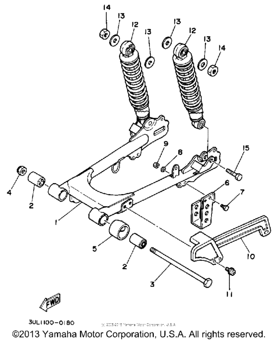 Swing arm  suspension