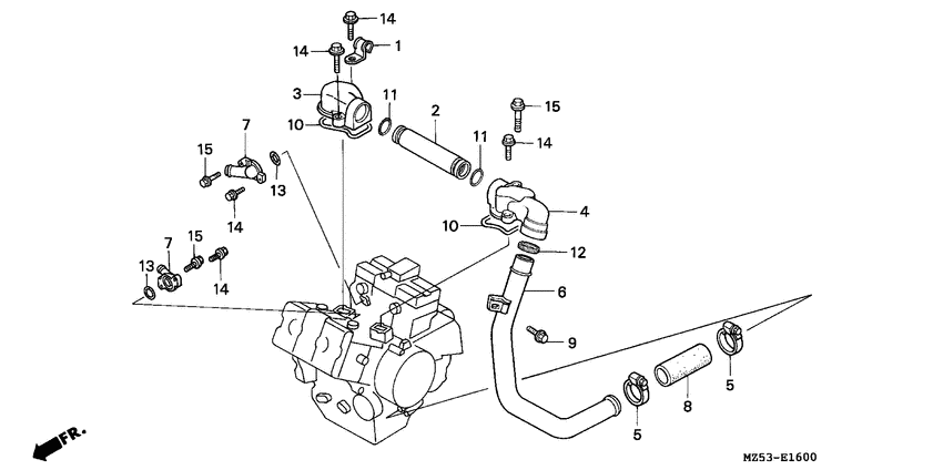 VF750CD Труба водная