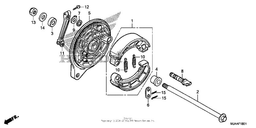 Rear brake panel (2)