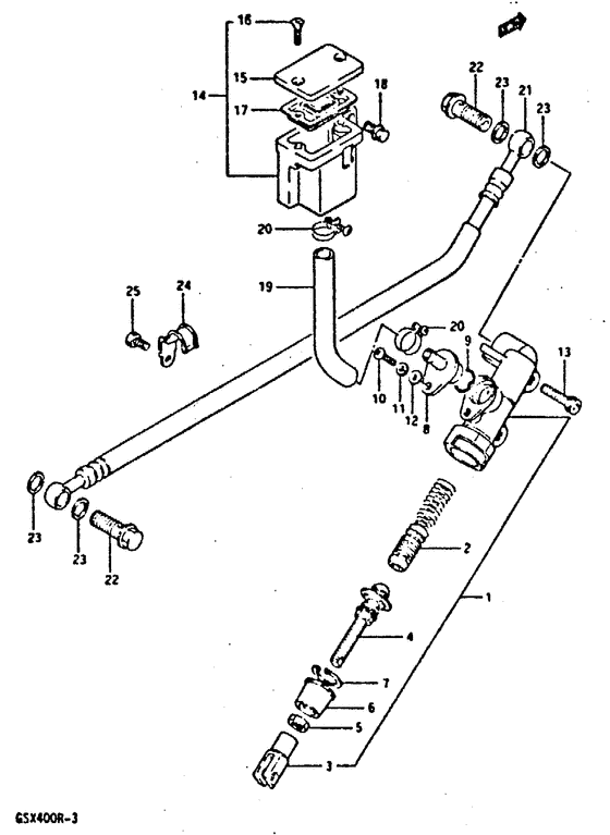 Rr. master cylinder