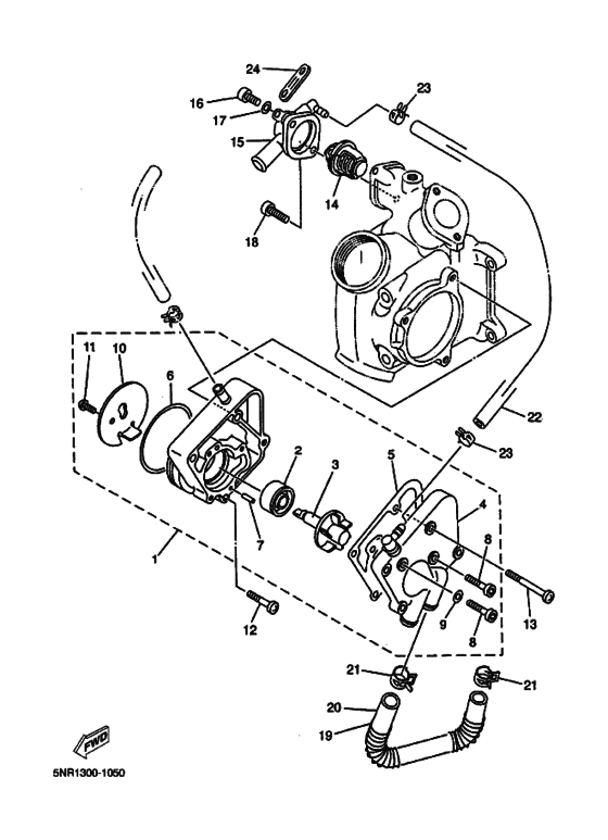 YP125D Водяная помпа