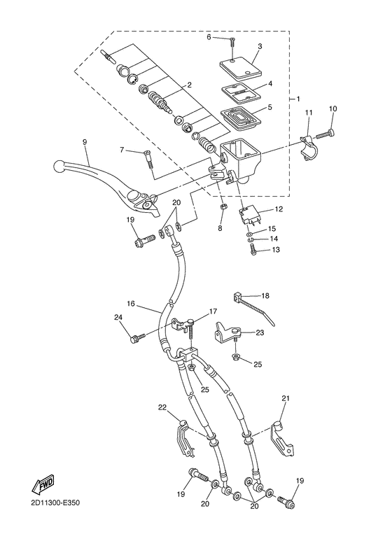 FZ1-N Главный тормозной цилиндр