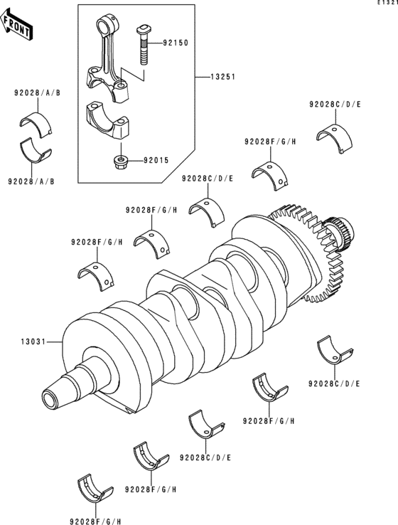 ZX600 Коленвал