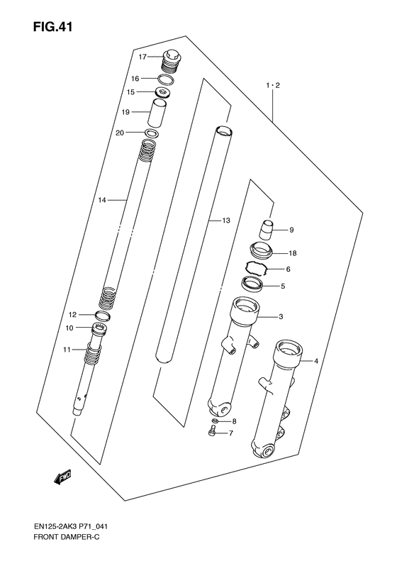Front damper en125-2ak3 : order from smc