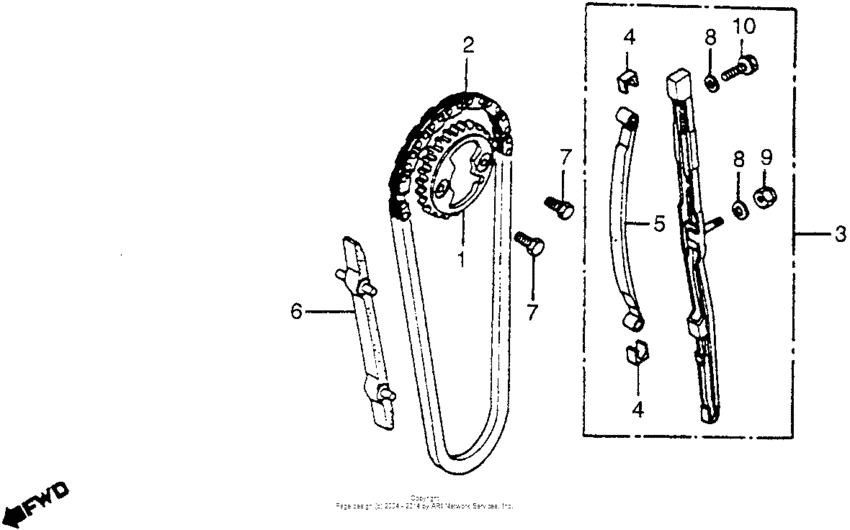 Cam chain + tensioner