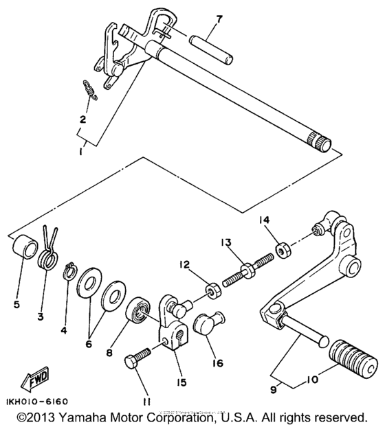 XT225LC Переключение скоростей