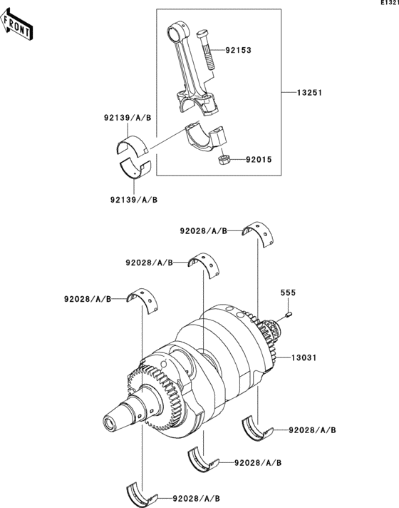 EX650 Коленвал