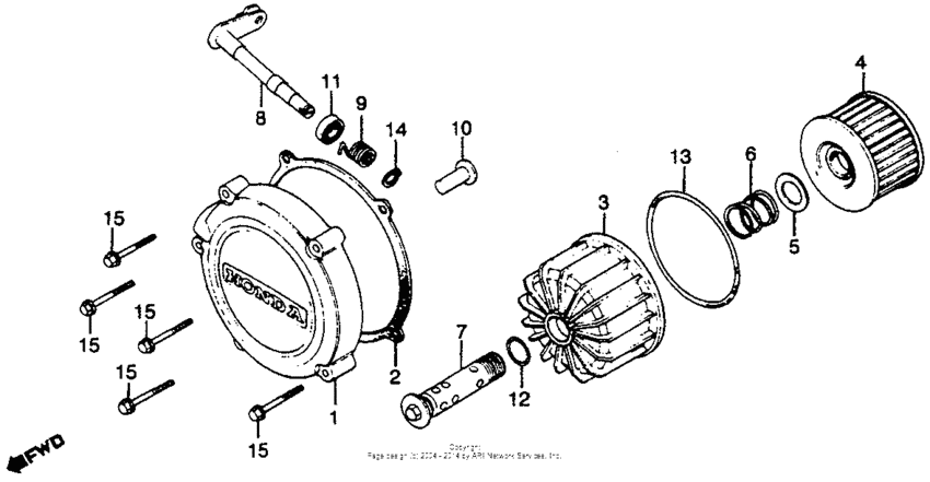 Clutch cover + oil filter