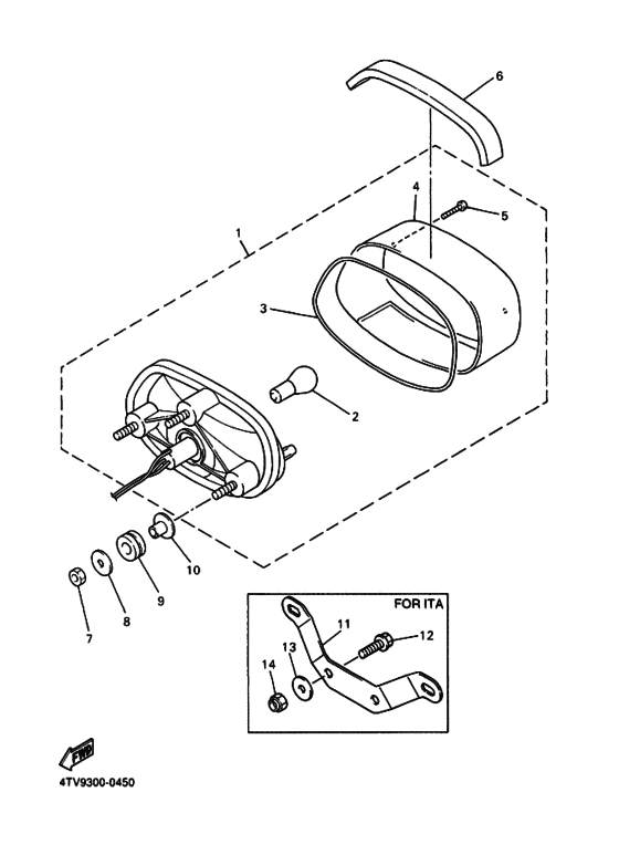 Taillight unit ass`y