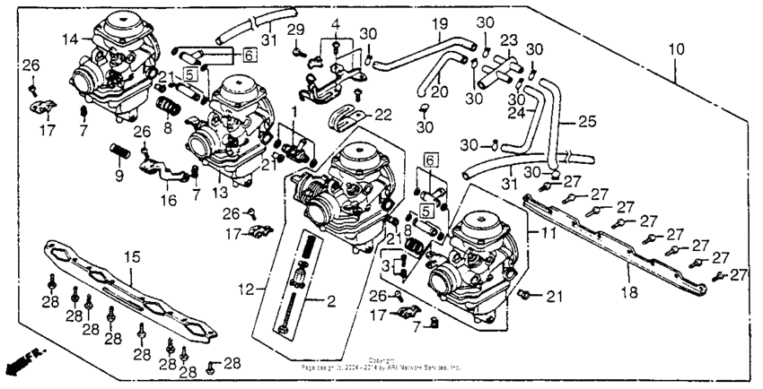 Carburetor assy. + carburetor link
