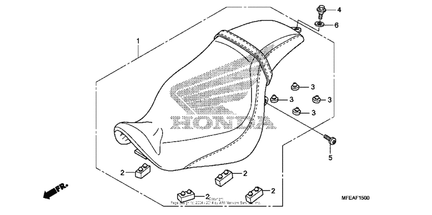 VT750C2B Сиденье