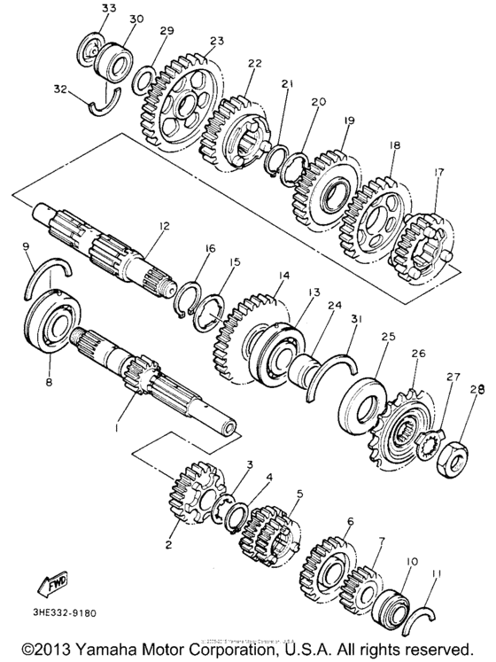 FZR600RBC Трансмиссия