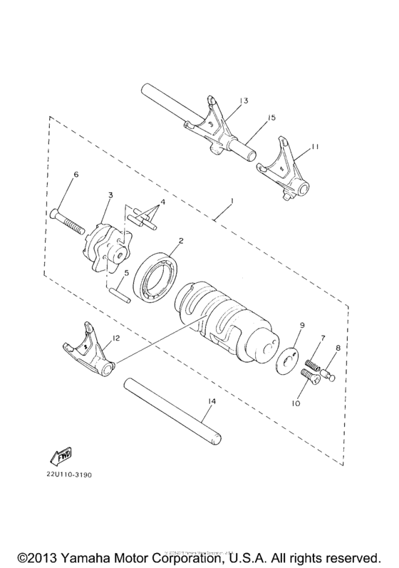 XVS650AT Копирный вал