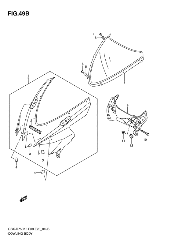 Cowling body
