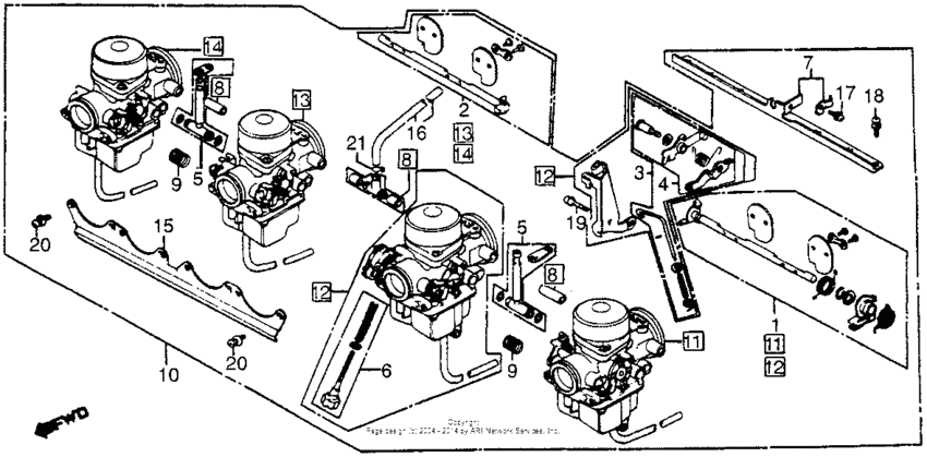 Carburetor assy. link