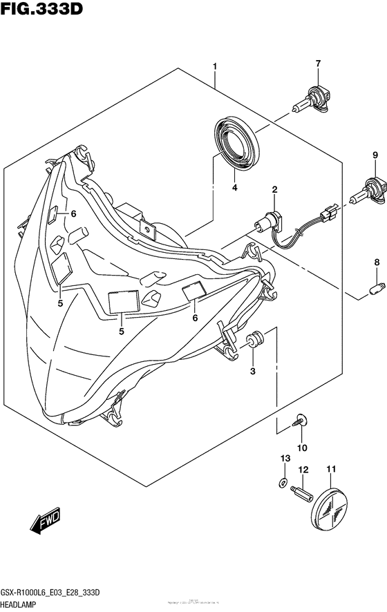 Headlamp (Gsx-R1000Al6 E28)