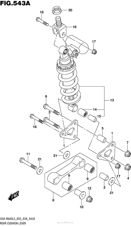 Rear Cushion Lever (Gsx-R600L5 E03)