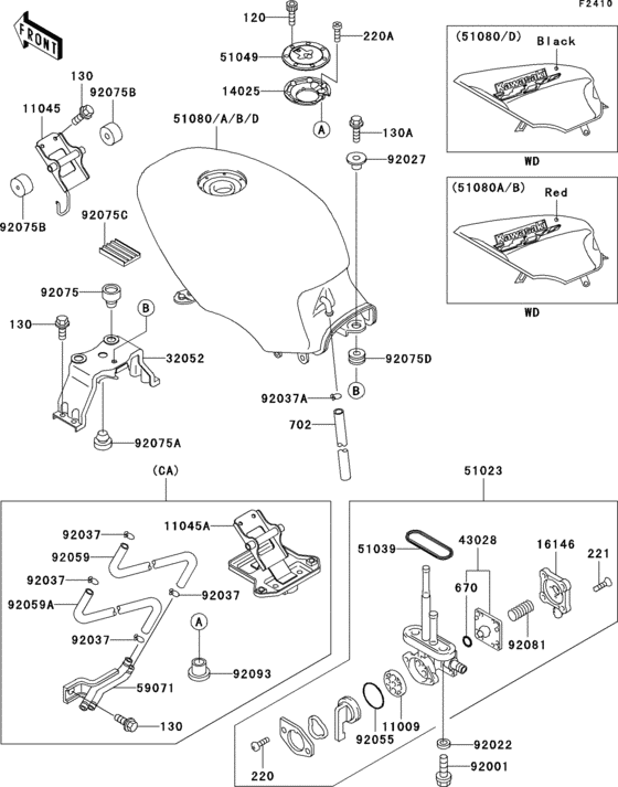EX500 Fuel tank(1 / 2)(ex500-d1)