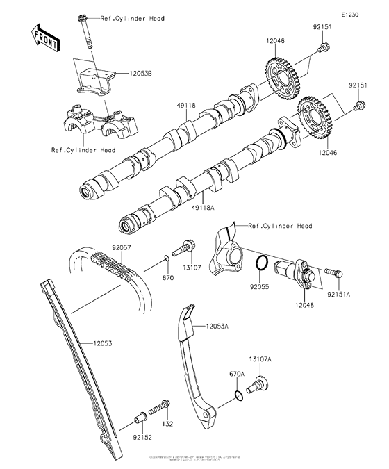 ZR1000 Распред вал