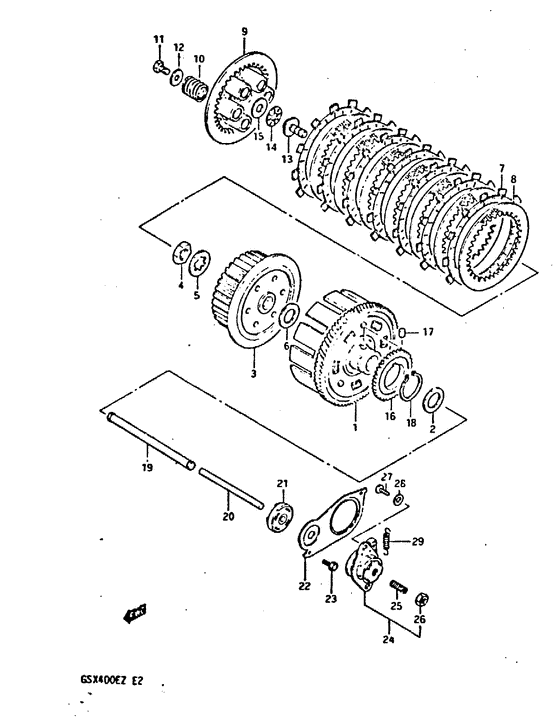 GSX400 Бендикс