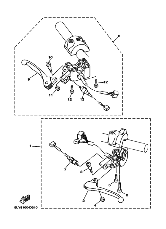 Interruptor  manillar&palanc