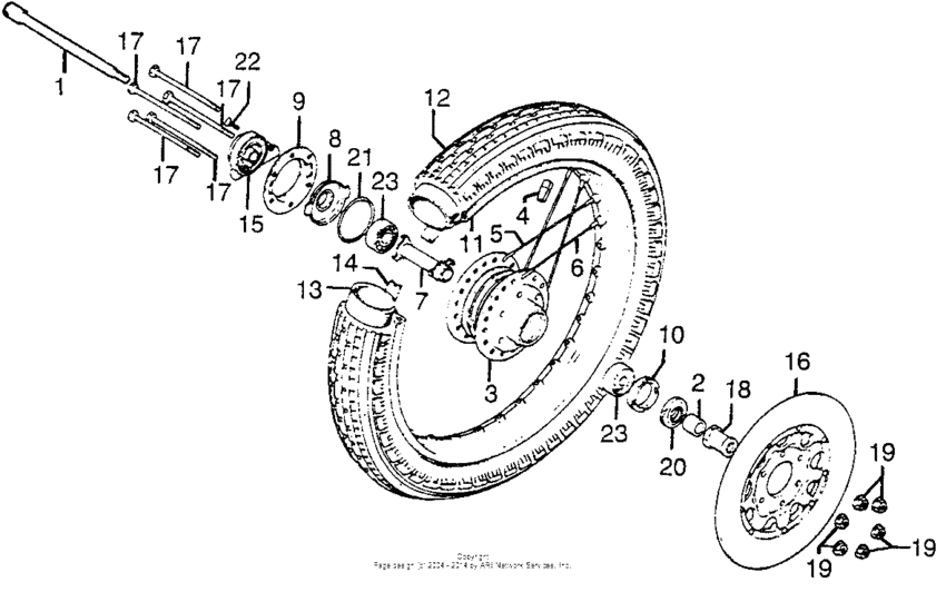 Front wheel + disc