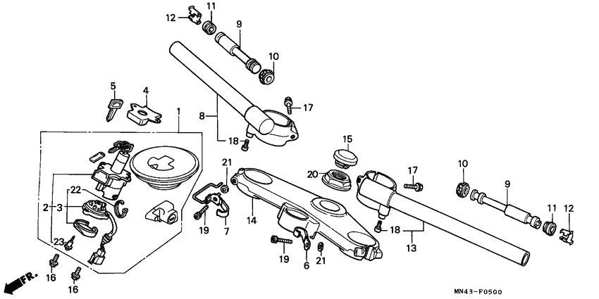 Handle pipe/top bridge