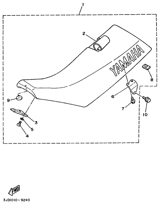YZ125 Сиденье