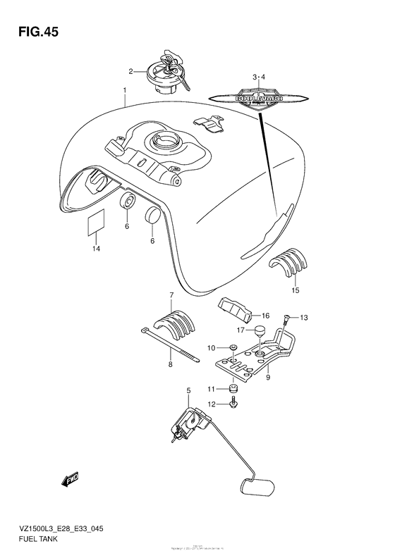 Fuel Tank (Vz1500L3 E33)