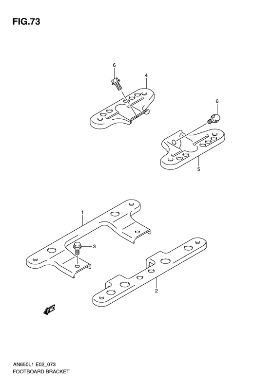 AN650 Footboard bracket