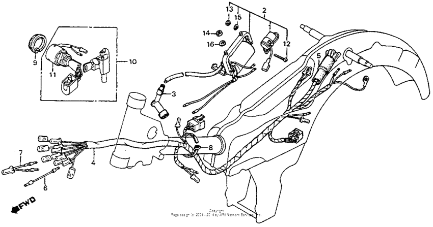 Wire harness + ignition coil