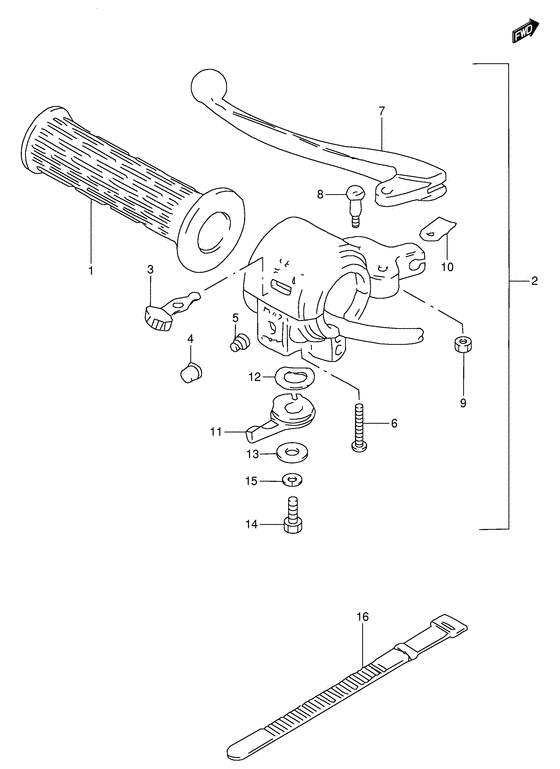 Lh handle switch