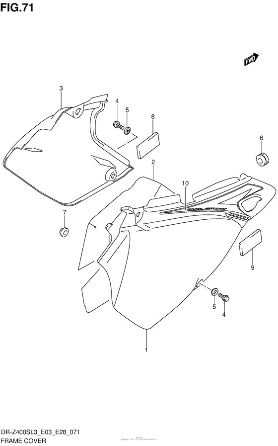 Frame Cover (Dr-Z400Sl3 E33)