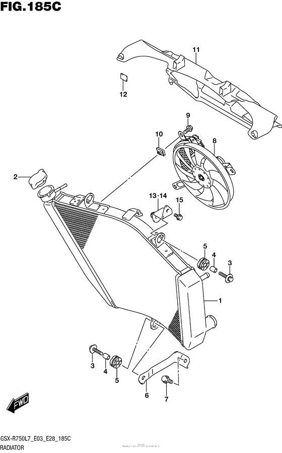 Radiator (Gsx-R750L7 E33)
