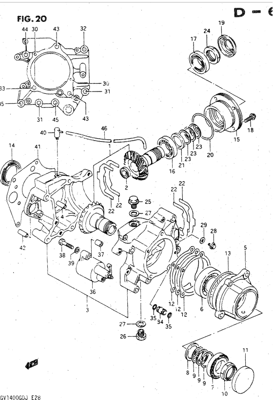 Secondary drive gear