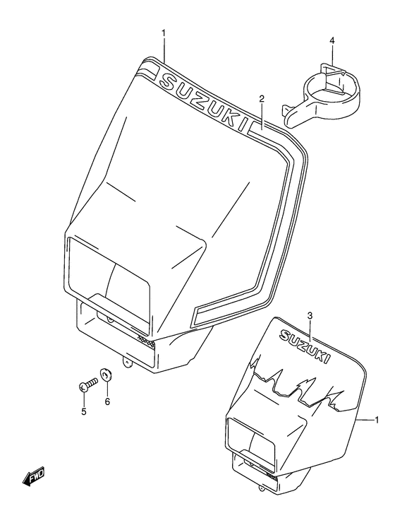 Headlamp cover  front fender