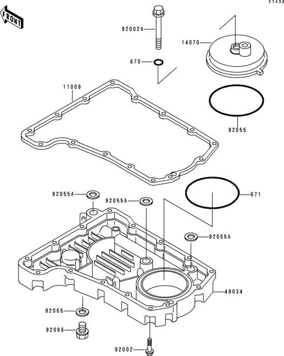Breather body/oil pan