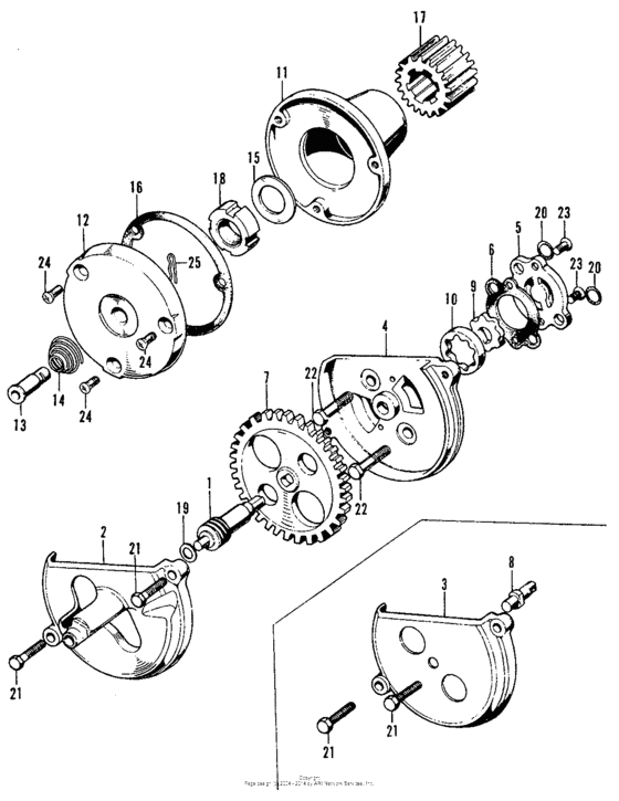 Oil filter rotor + oil pump