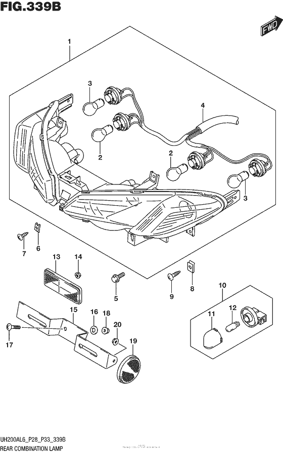 Rear Combination Lamp (Uh200Al6 P33)