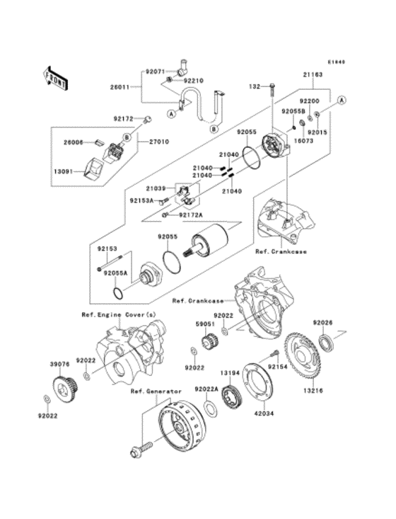 Starter motor/starter clutch