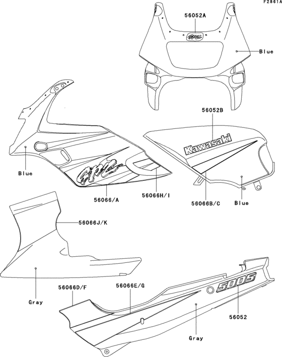  Наклейки (синие)